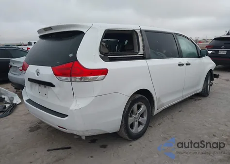 2013 Toyota Sienna L V6 7 Passenger z USA, uszkodzony, nr VIN 5TDZK3DC5DS392449